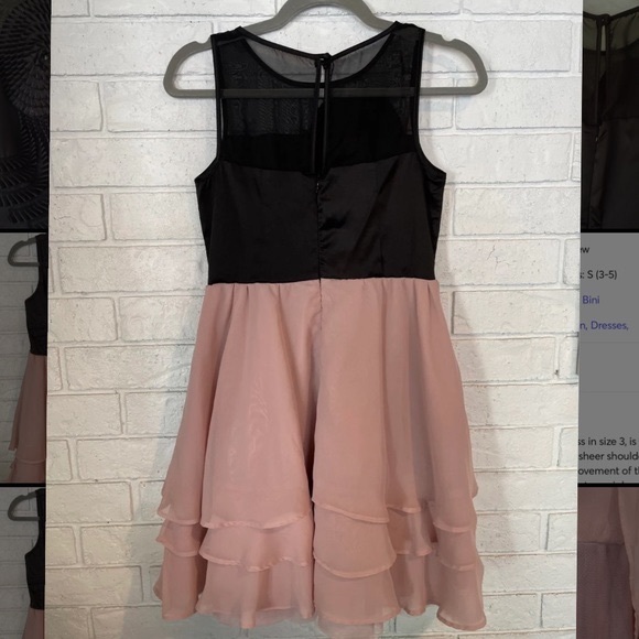 NWOT GB Pink and Black Dress - Picture 2 of 5
